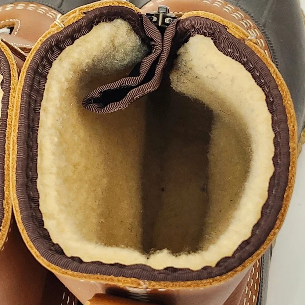 Vintage LL Bean Duck Boots 11 Wide Shearling Lined 8
